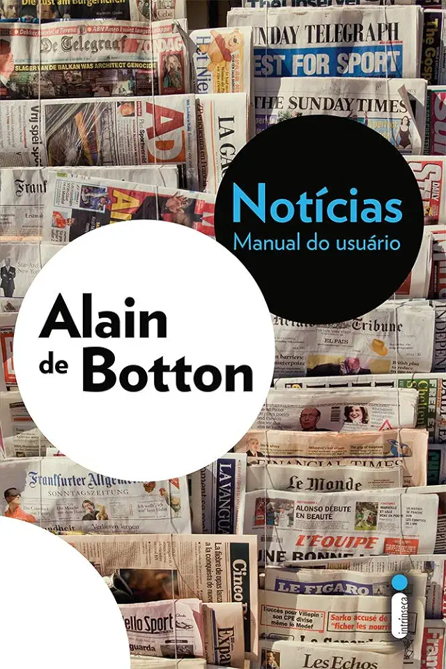 Capa do Livro Notícias - Manual do Usuário - Alain de Botton