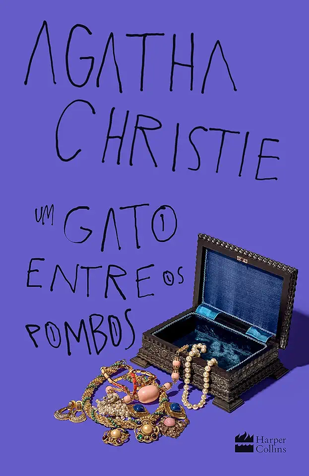 Capa do Livro Um Gato Entre os Pombos - Agatha Christie