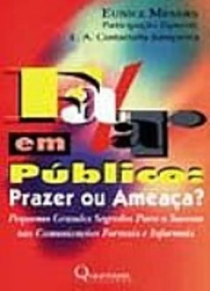 Capa do Livro Falar Em Público- Prazer Ou Ameaça? - Eunice Mendes