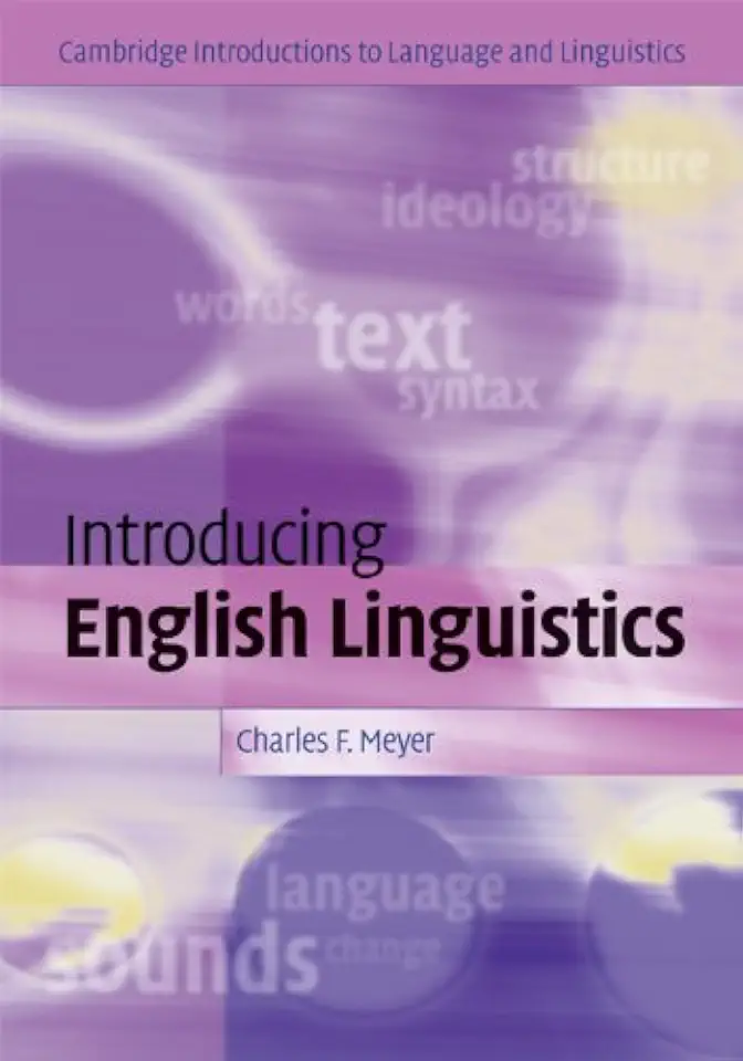 Capa do Livro Introducing English Linguistics - Charles F. Meyer