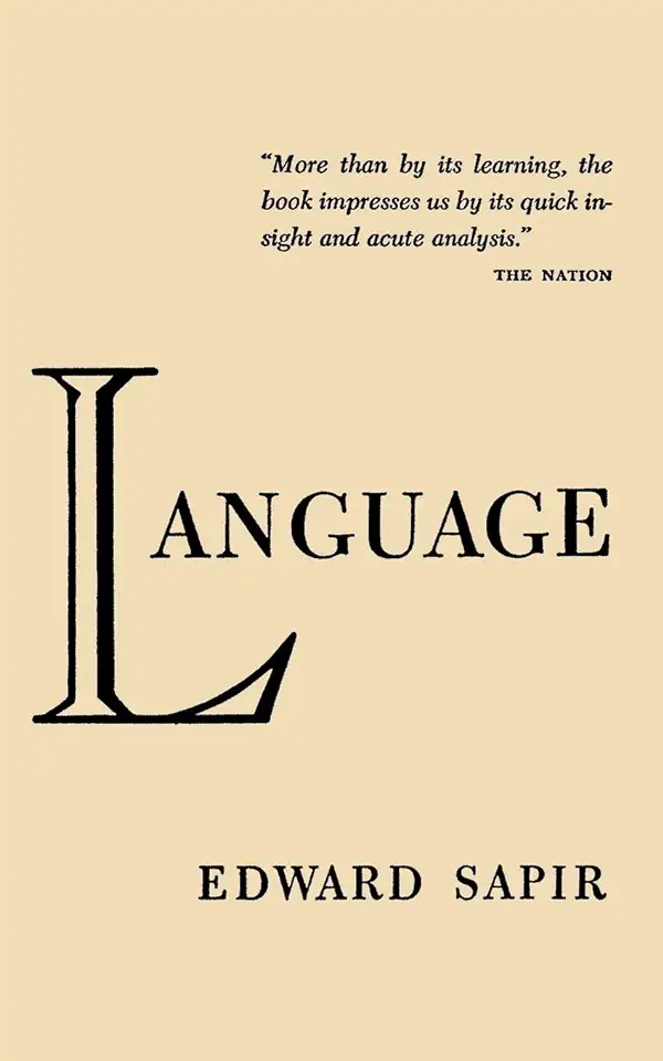 Capa do Livro Language - Edward Sapir