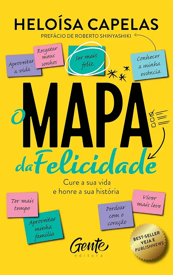 Capa do Livro Mapa da Felicidade - Heloisa Capelas