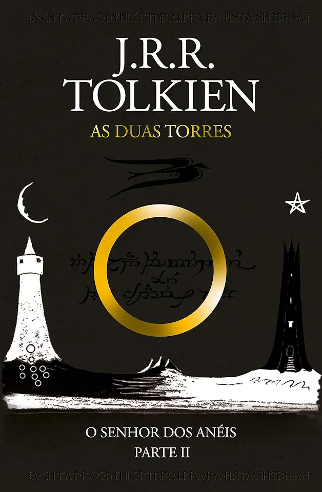 Capa do Livro O Senhor dos Anéis - as Duas Torres - J. R. R. Tolkien