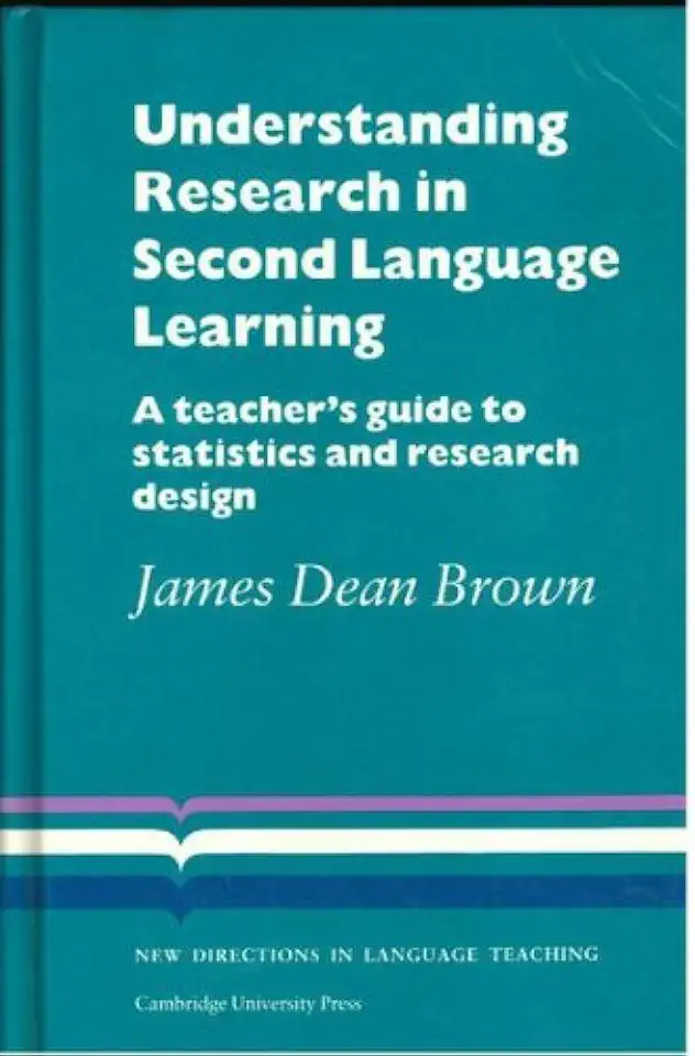 Capa do Livro Understanding Research in Second Language Learning - James Dean Brown