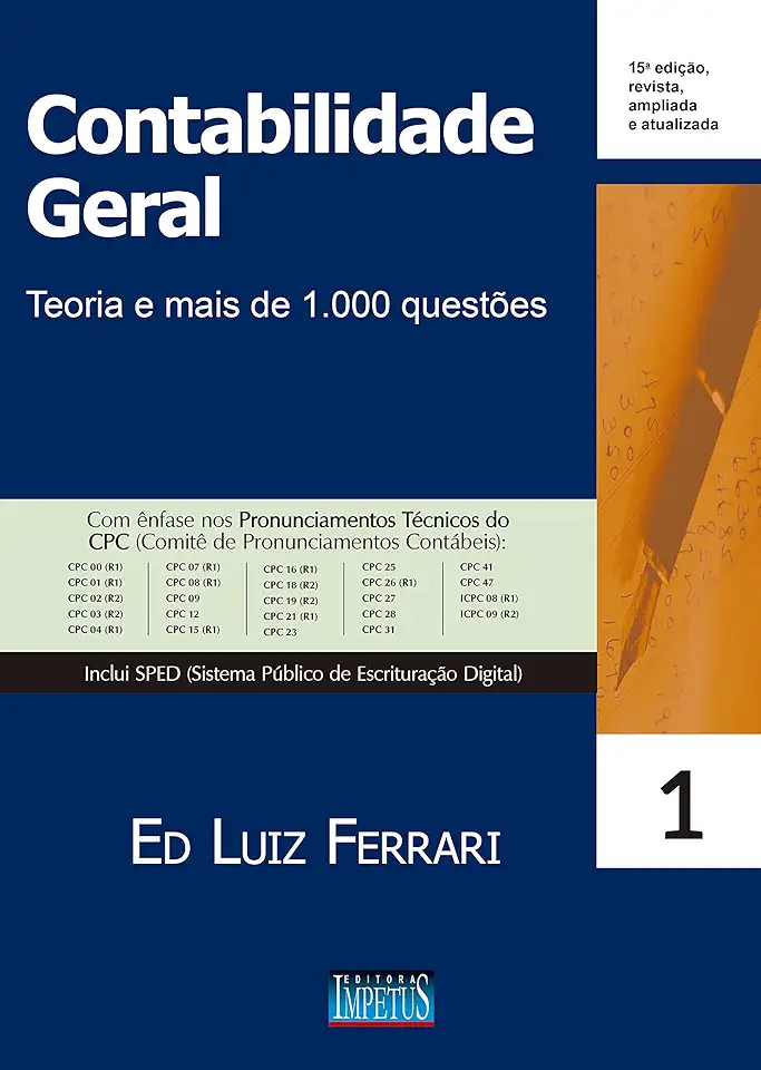 Capa do Livro Contabilidade Geral - Ed Luiz Ferrari