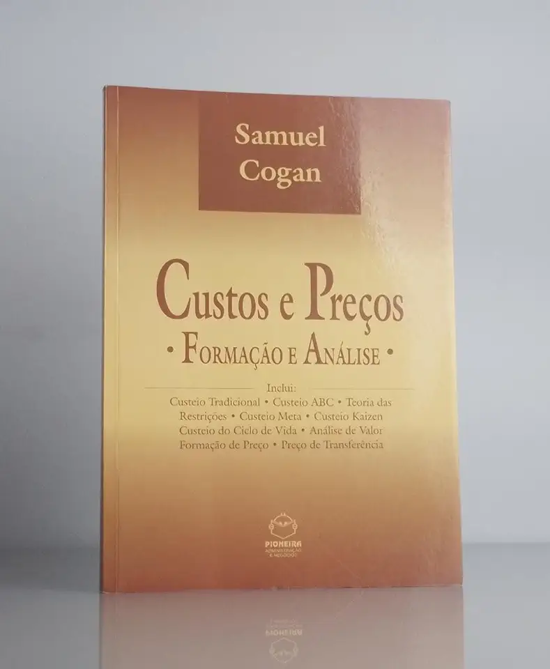 Capa do Livro Custos e Preços - Formação e Análise - Samuel Cogan
