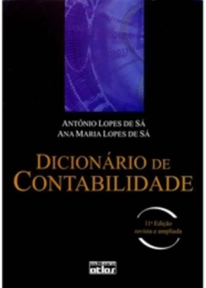 Capa do Livro Dicionário de Contabilidade - A. Lopes de Sá / A. M. Lopes de Sá