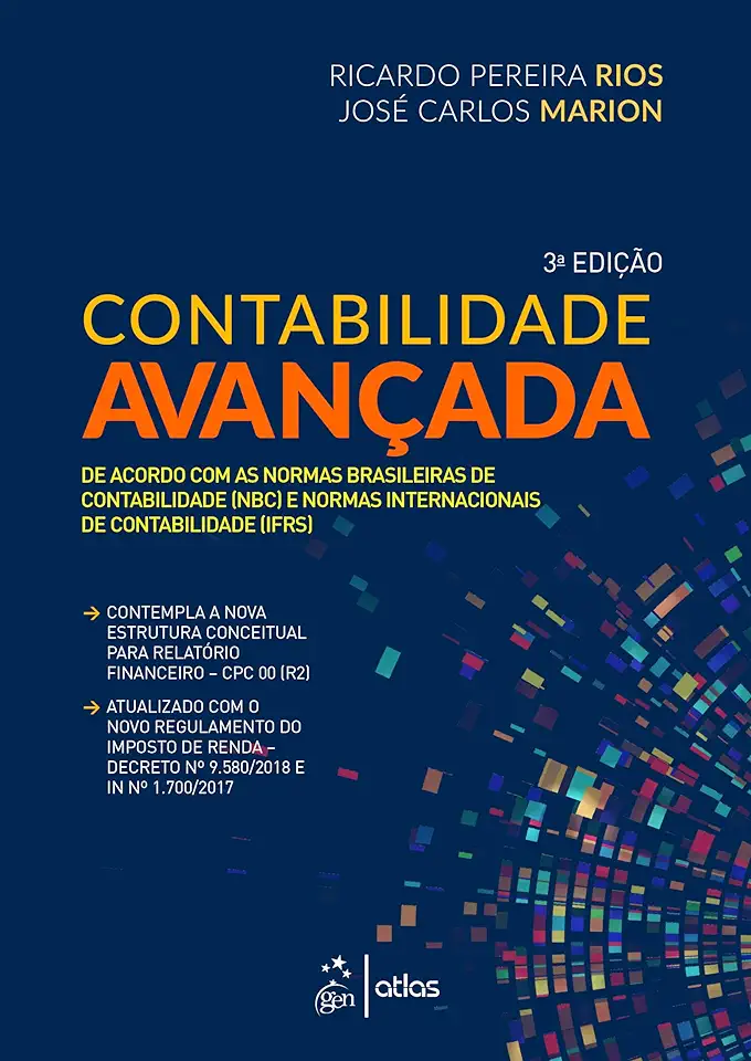 Capa do Livro Contabilidade Avançada - Arnaldo Reis e José Carlos Marion