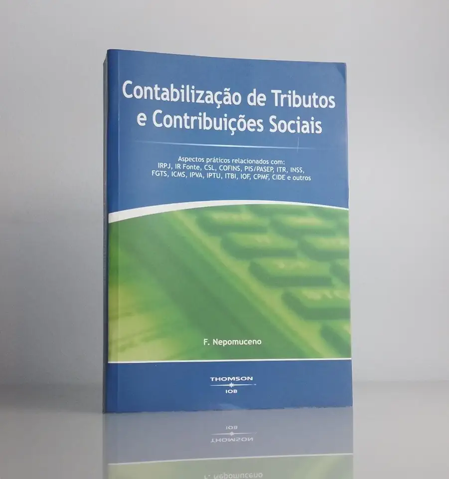 Capa do Livro Contabilização de Tributos e Contribuições Sociais - F. Nepomuceno