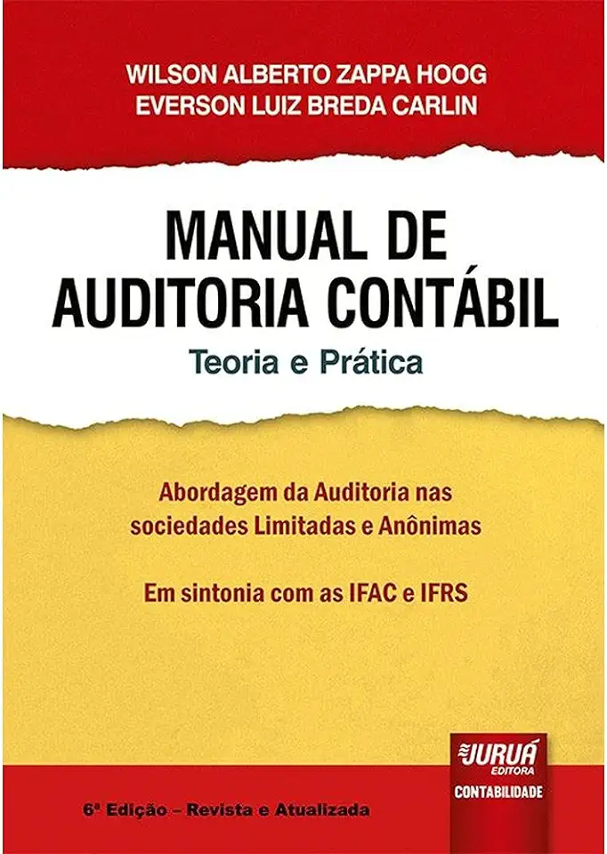 Capa do Livro Manual de Auditoria Contábil - Everson Luiz Breda Carlin