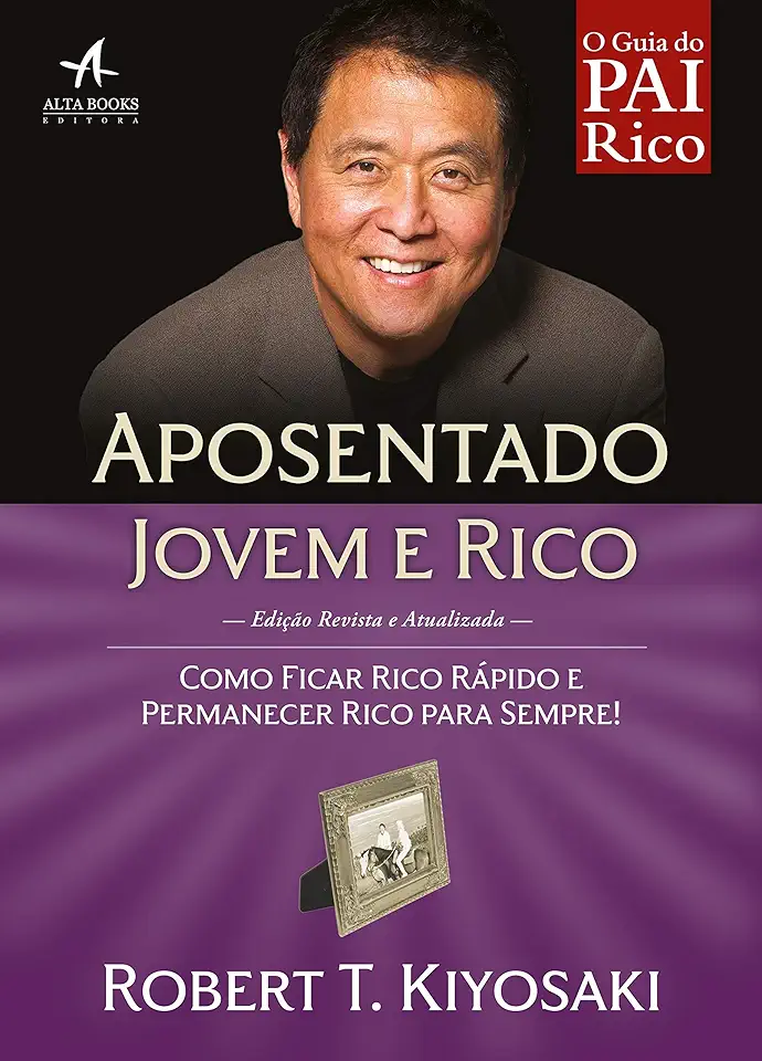 Capa do Livro Aposentado Jovem e Rico - Robert Kiyosaki