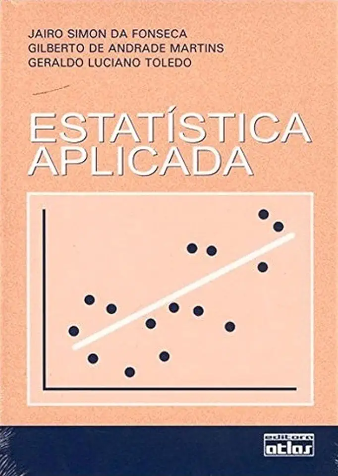 Capa do Livro Estatística Aplicada - Jairo Simon da Fonseca e Outros