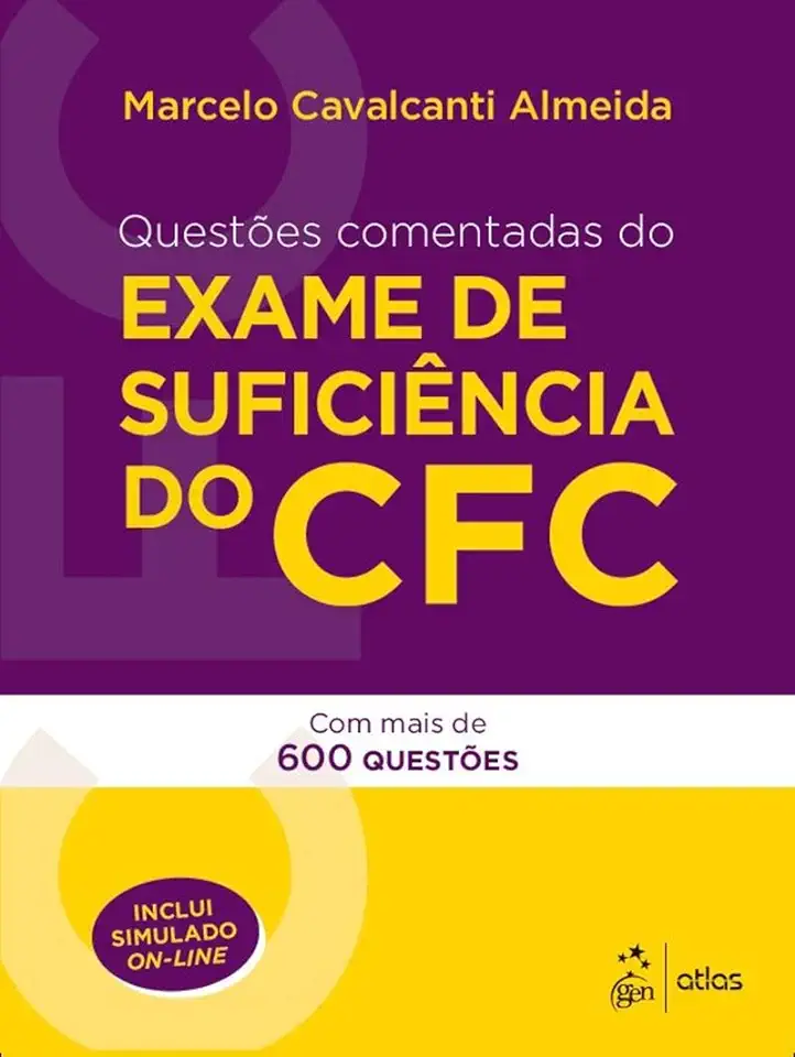 Capa do Livro Exame de suficiência do CFC - Contabilidade geral - Ricardo J. Ferreira