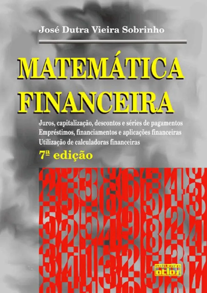 Capa do Livro Matemática Financeira - Juros, Capitalização... - José D V Sobrinho