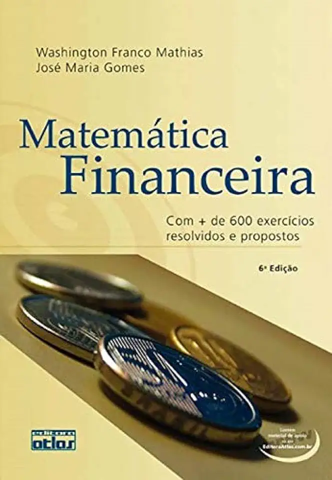 Capa do Livro Matemática Financeira - Washington Franco Mathias e José Maria Gomes