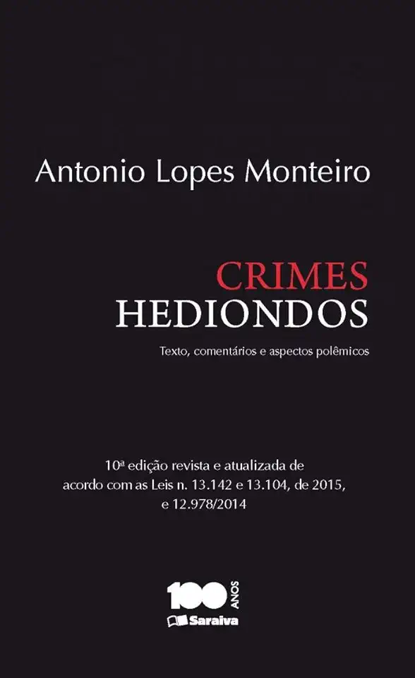 Capa do Livro Crimes Hediondos - Antonio Lopes Monteiro