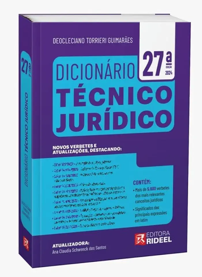 Capa do Livro Dicionário Técnico Jurídico - Deocleciano Torrieri Guimarães