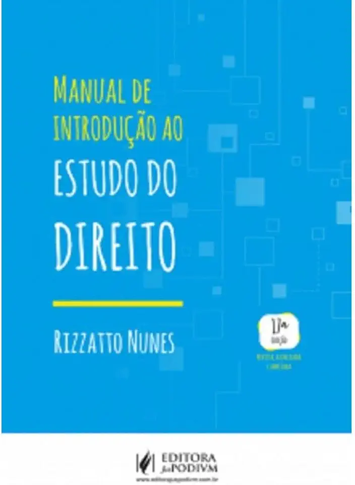 Capa do Livro Manual de Introdução ao Estudo do Direito - Rizzatto Nunes