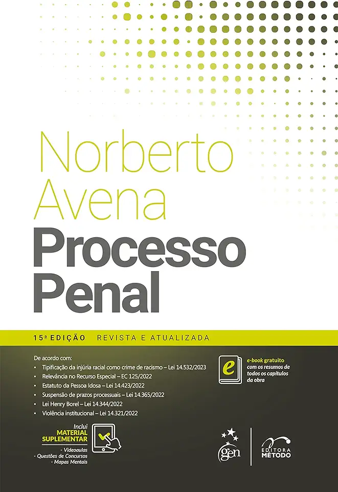 Capa do Livro Processo Penal Esquematizado - Norberto Avena