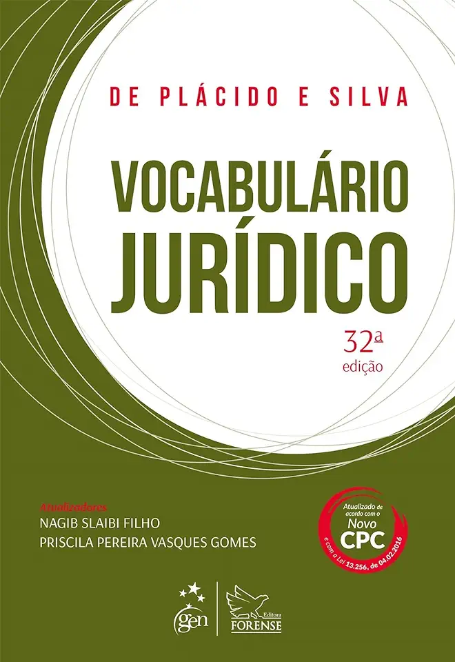 Capa do Livro Vocabulário Jurídico - De Plácido e Silva