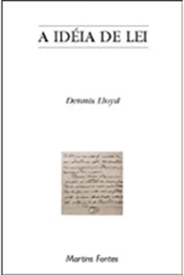 Capa do Livro A Idéia de Lei - Dennis Lloyd