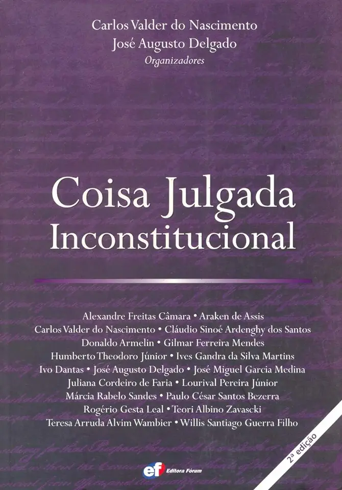 Capa do Livro Coisa Julgada Inconstitucional - Carlos Valder do Nascimento