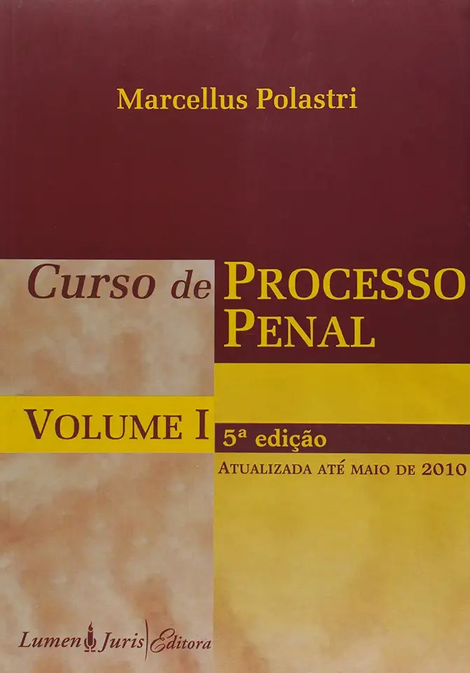 Capa do Livro Curso de Processo Penal Vol 1 - Marcellus Polastri Lima