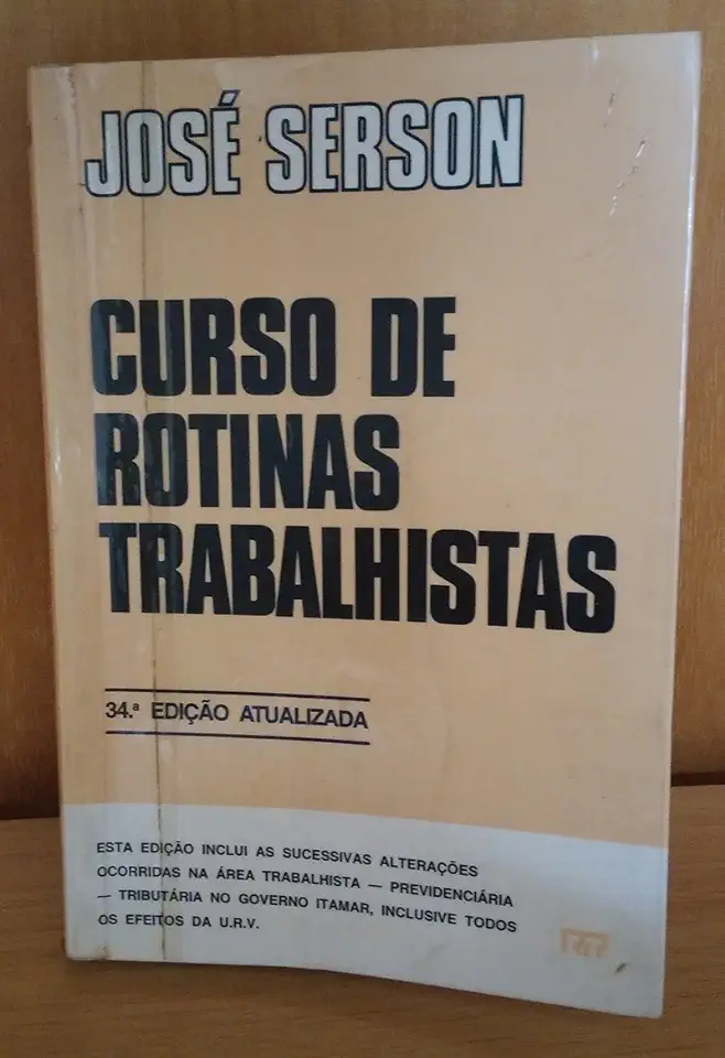 Curso de Rotinas Trabalhistas - José Serson