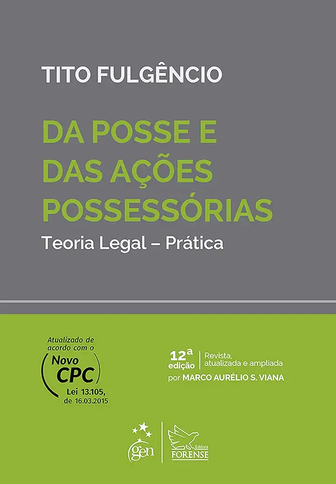 Capa do Livro Da Posse e das Ações Possessórias 2 Volumes - Tito Fulgêncio