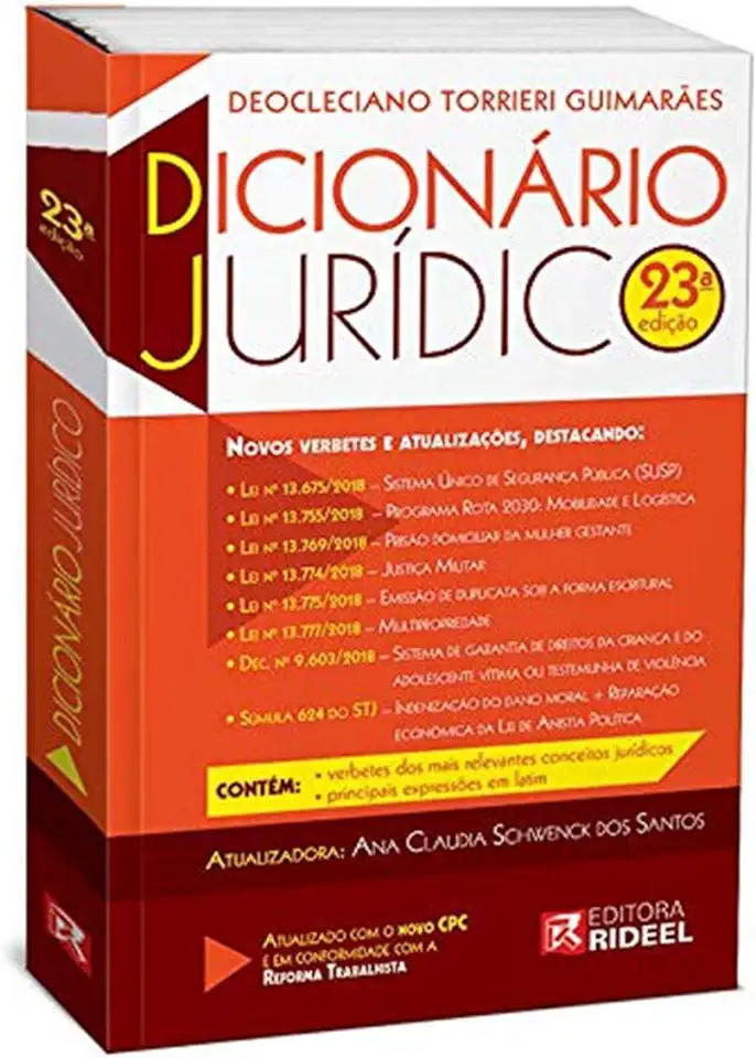 Capa do Livro Dicionário Jurídico de Bolso - Donaldo J. Felippe