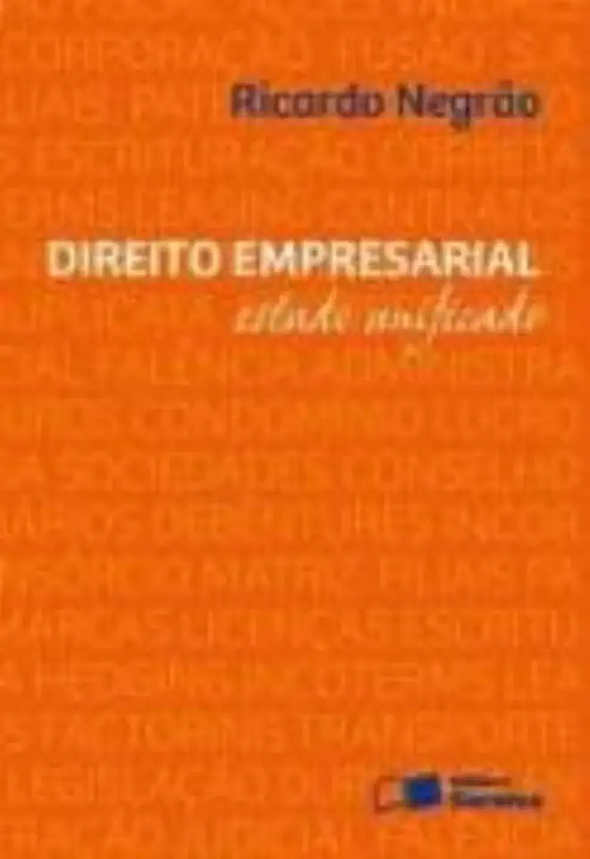 Capa do Livro Direito Empresarial - Estudo Unificado - Ricardo Negrão