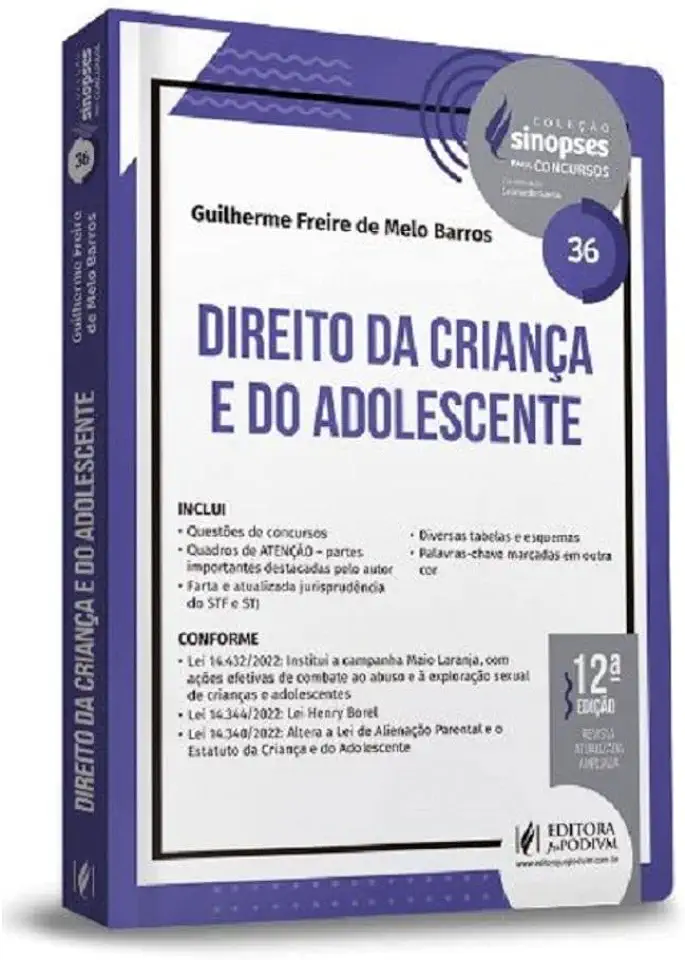 Capa do Livro Estatuto da Criança e do Adolescente - Guilherme Freire de Melo Barros