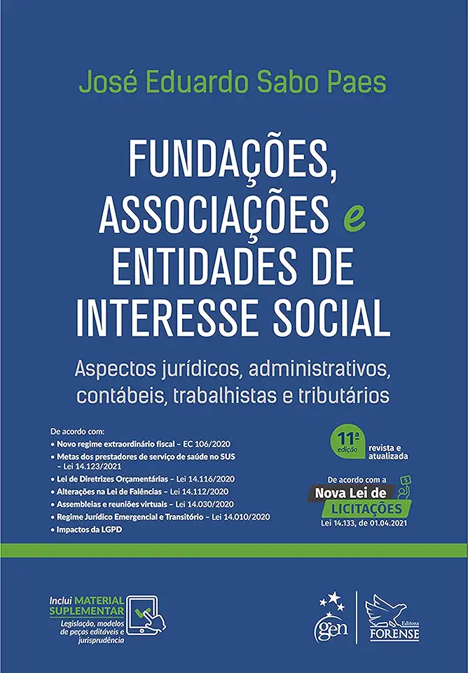 Capa do Livro Fundações e Entidades de Interesse Social - José Eduardo Sabo Paes