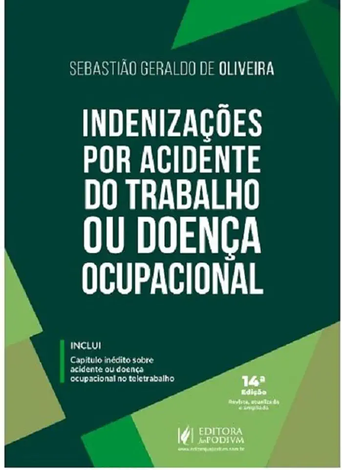 Capa do Livro Indenizações por Acidente do Trabalho Ou Doença Ocupacional - Sebastião Geraldo de Oliveira