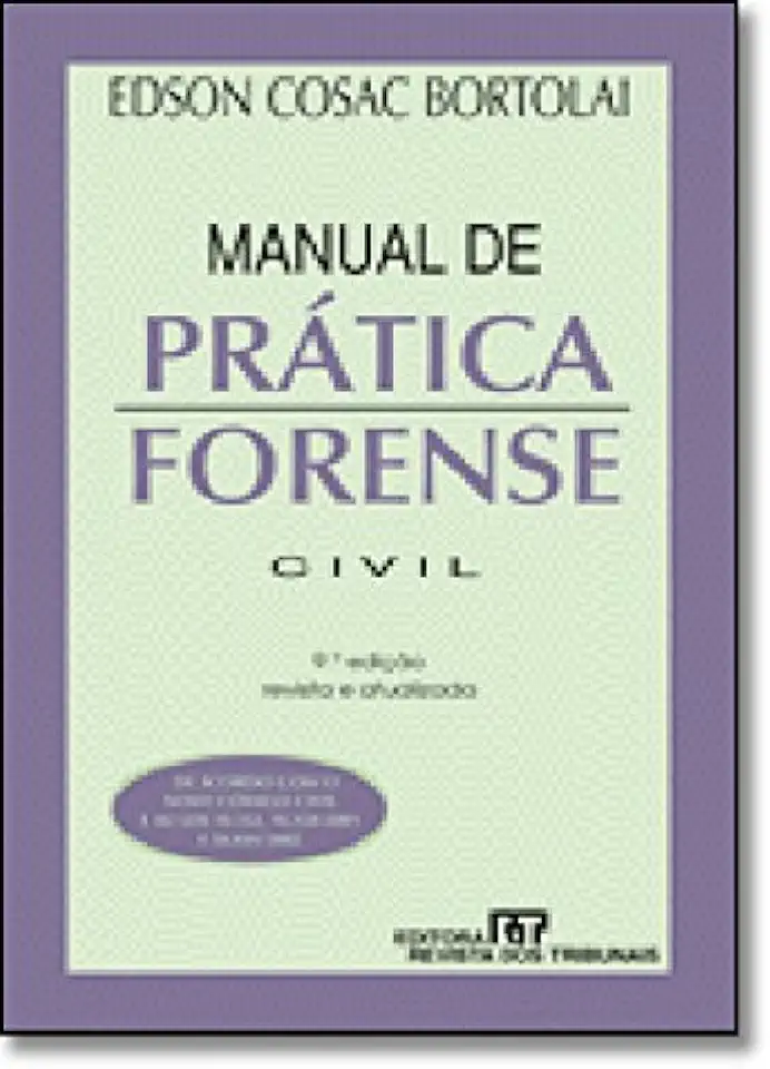 Capa do Livro Manual de Prática Forense Civil - Edson Cosac Bortolai