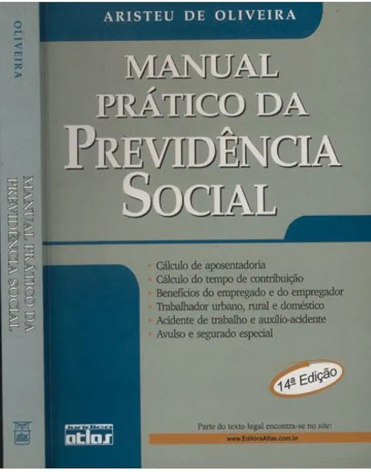 Capa do Livro Manual Prático da Previdência Social - Aristeu de Oliveira