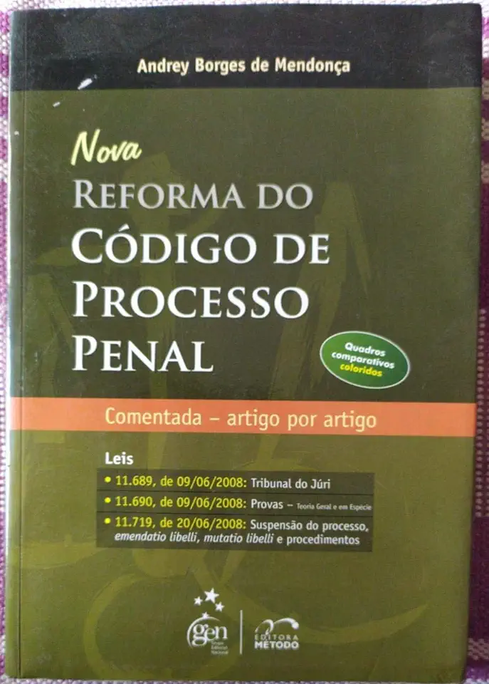 Capa do Livro Nova Reforma do Código de Processo Penal - Andrey Borges de Mendonça