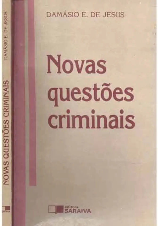 Capa do Livro Novas Questões Criminais - Damásio E. de Jesus