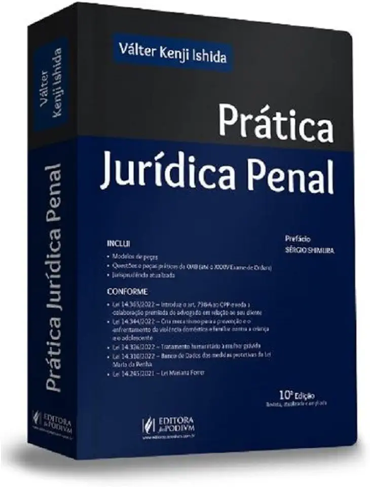 Capa do Livro Prática Jurídica Penal - Valter Kenji Ishida