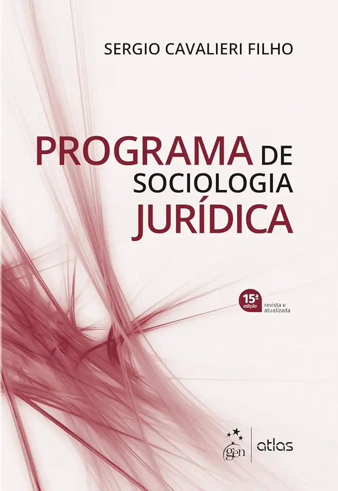 Capa do Livro Programa de Sociologia Jurídica - Sergio Cavalieri Filho