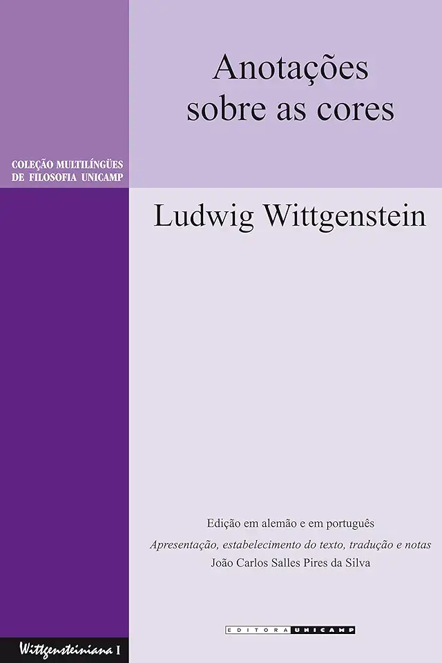 Capa do Livro Anotações Sobre as Cores - Ludwig Wittgenstein