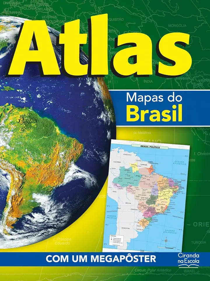 Capa do Livro Atlas- Mapas do Brasil - Ciranda Escolar