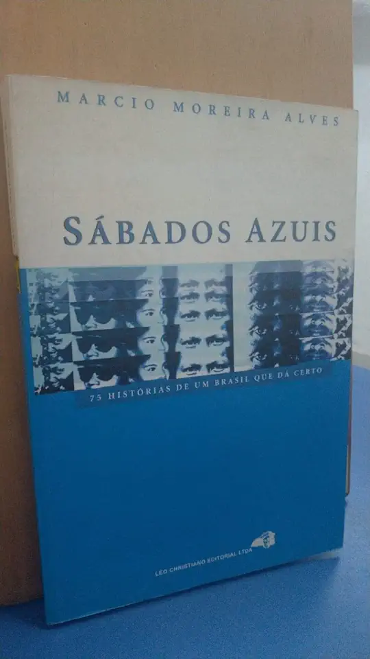 Capa do Livro Sábados Azuis - Marcio Moreira Alves