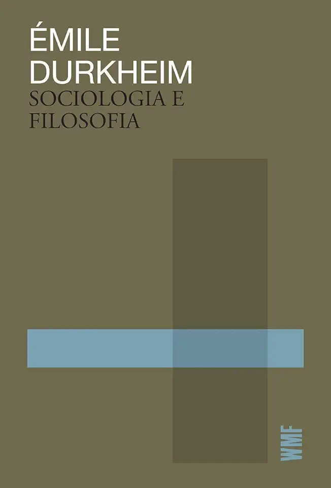 Capa do Livro Sociologia e Filosofia - Émile Durkheim