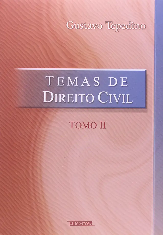 Capa do Livro Temas de Direito Civil - Gustavo Tepedino