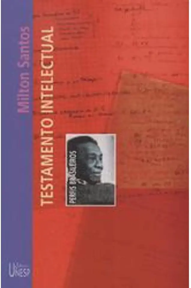 Capa do Livro Testamento Intelectual - Milton Santos