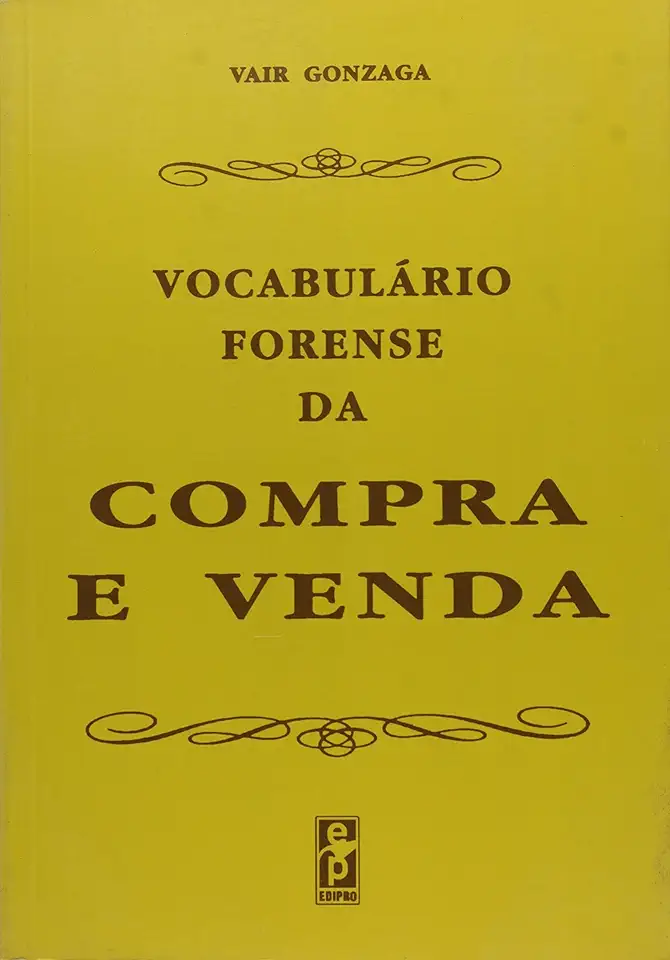 Capa do Livro Vocabulário Forense da Compra e Venda - Vair Gonzaga