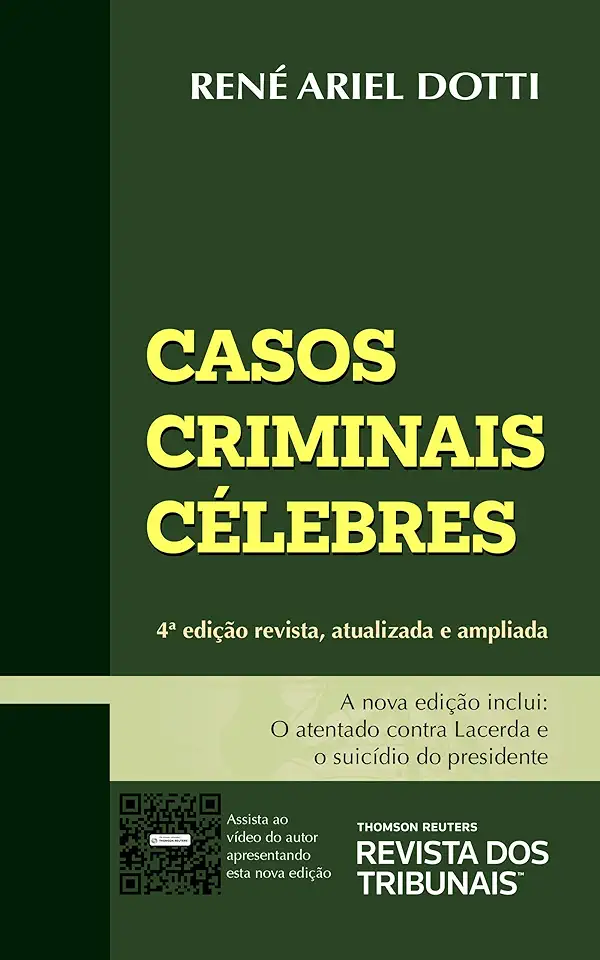 Capa do Livro Casos Criminais Célebres - René Ariel Dotti