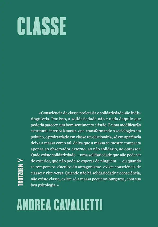 Capa do Livro Classe - Cavalletti, Andrea