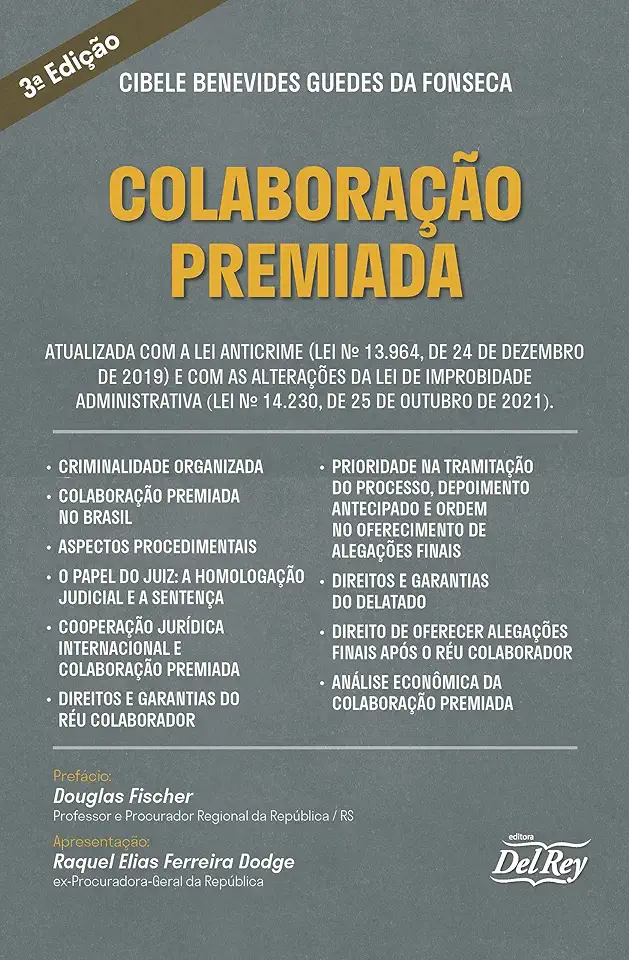 Capa do Livro Colaboração Premiada - Cibele Benevides Guedes da Fonseca